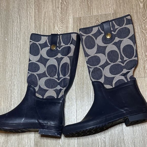 Unique Coach Boots Denim Style